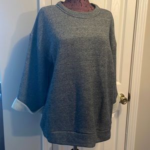 Paper Denim & Cloth elder sweatshirt size M/L Blue crewneck pullover NWT